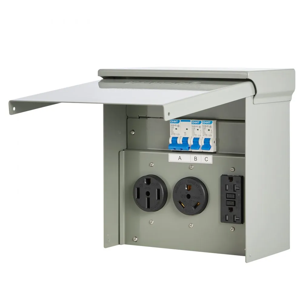 Ev Rv Outlet Box VEVOR RV Electrical Box 50 30 20 – 0℃ to 40℃, IP54