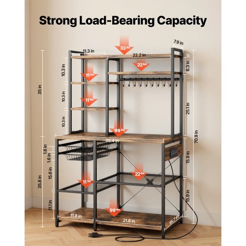 Industrial Steel Baker's Rack Vintage Bakers Racks (Work
