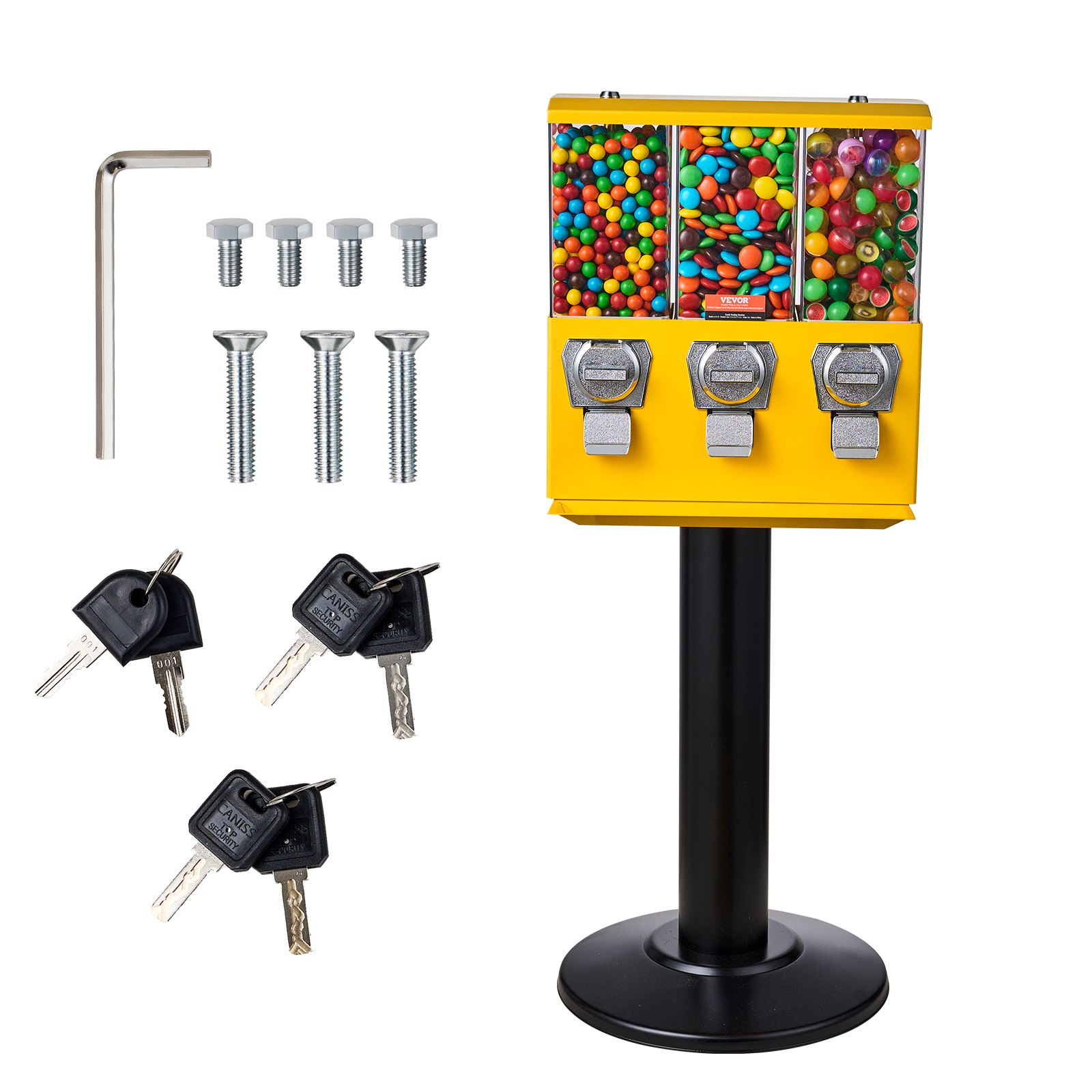 VEVOR Gumball Machine Vending Coin Bank Vintage Candy Dispenser Stand ...
