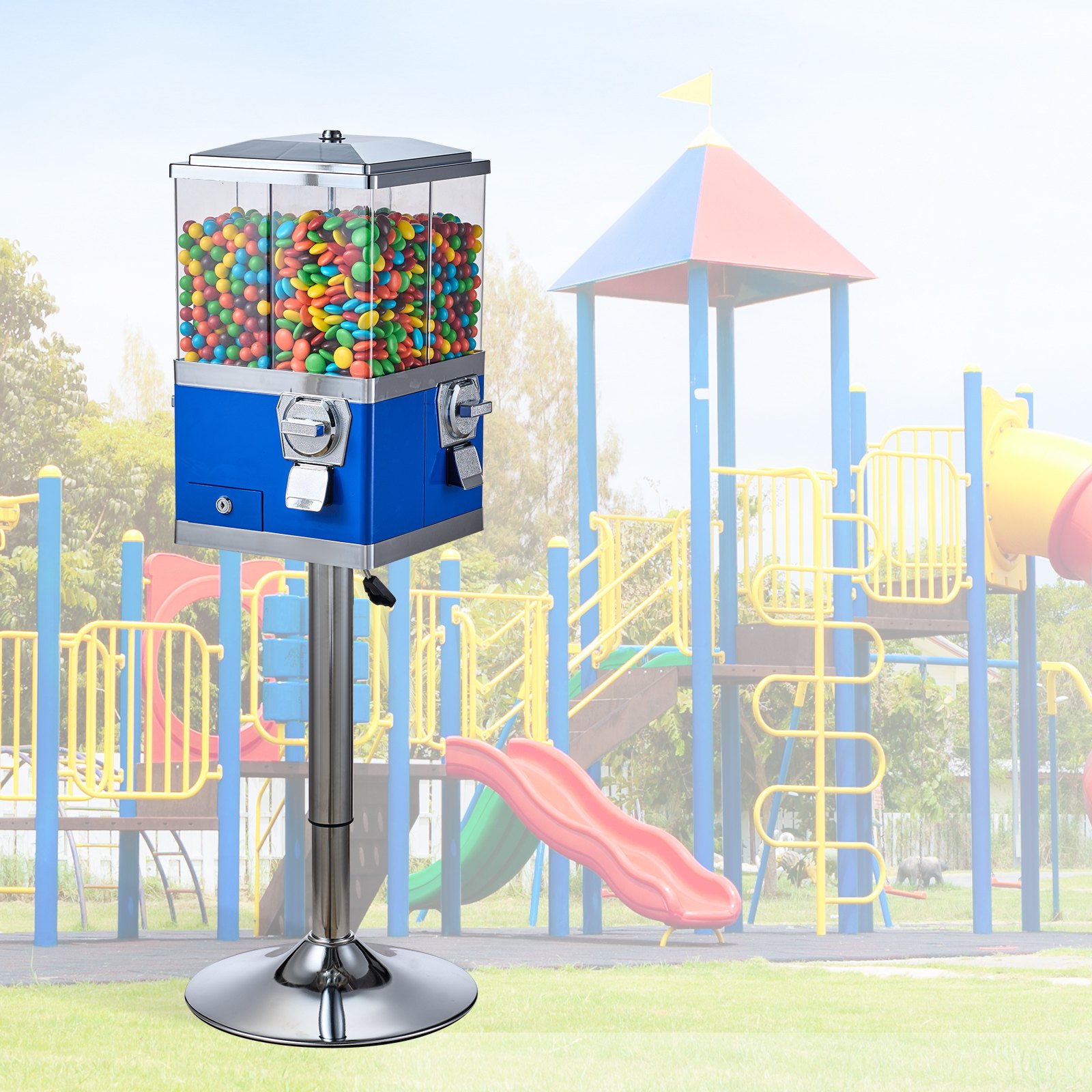 VEVOR Commercial Vending Machine, Four Compartment Rotatable Gumball ...