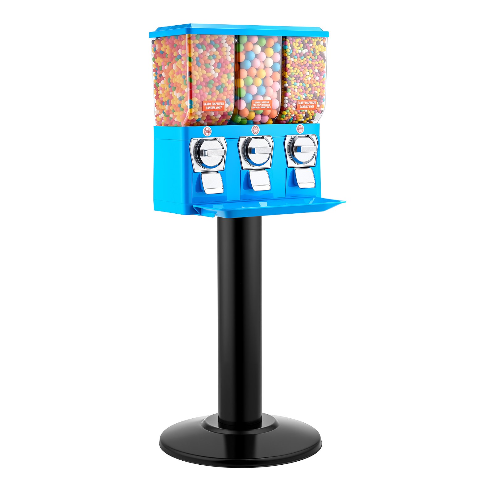VEVOR Candy Vending Machine, Triple Compartment Candy Vending Machine ...