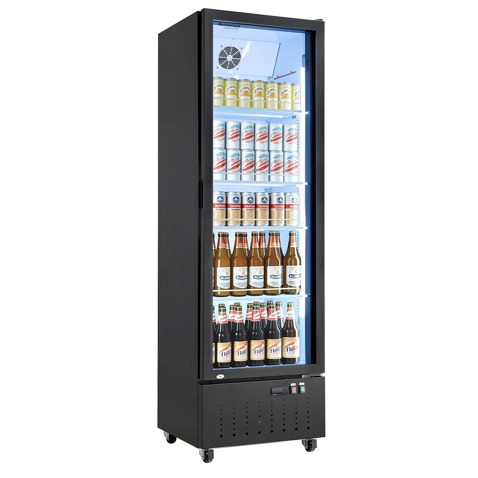 VEVOR Commercial Merchandiser Refrigerator, 12.7 Cu.Ft / 360 L Glass ...
