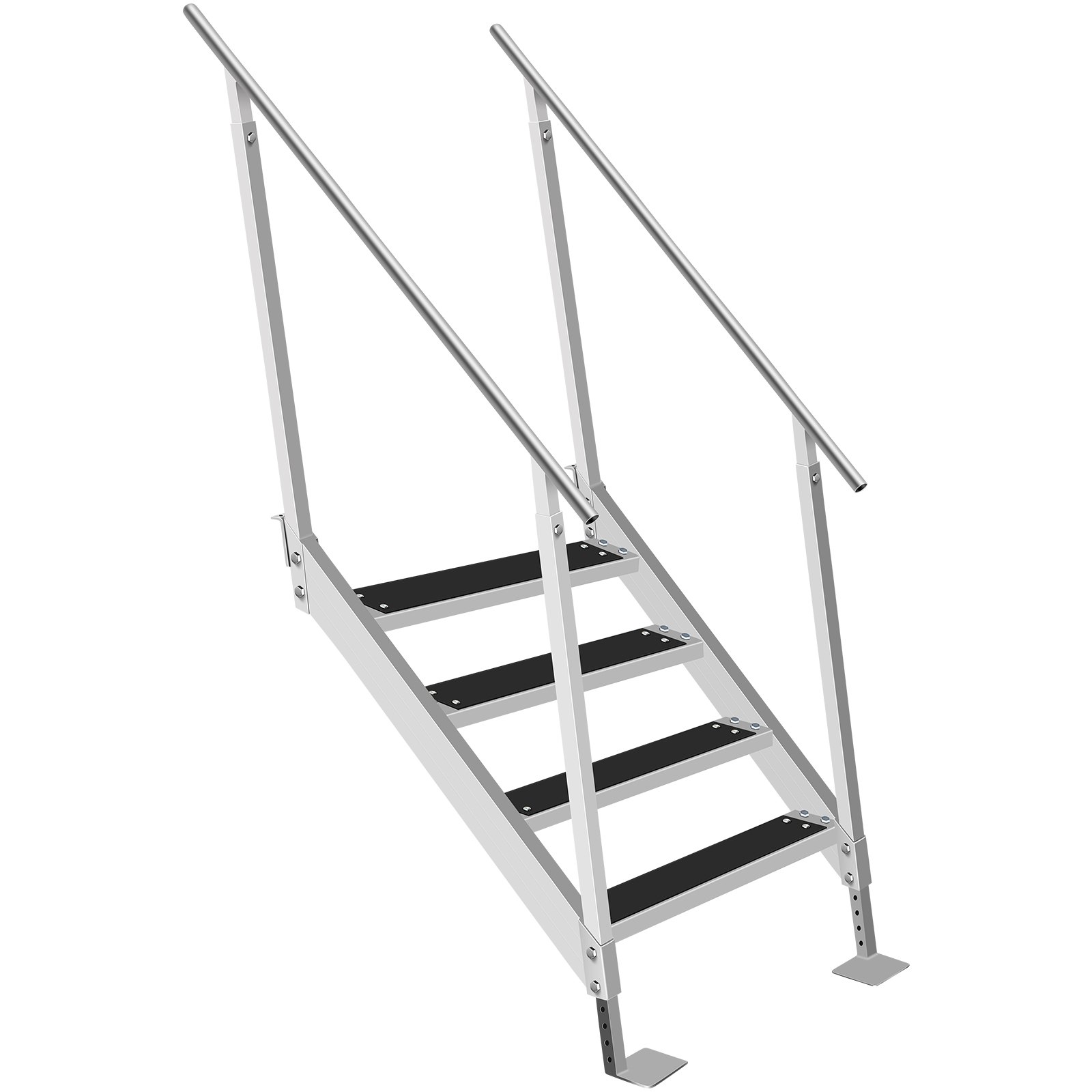 Garvee Dock Ladder 5 Steps,350LBS Removable Boat Ladder With Upgraded Widen Nonslip Pedals For Lake Pool Boarding Rv Sliver Garvee Dock Ladder 5 Steps,350LBS Removable Boat Ladder With Upgraded Widen Nonslip Pedals For Lake Pool Boarding Rv Sliver