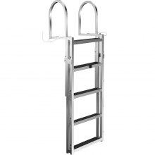 Telescoping dock store ladder