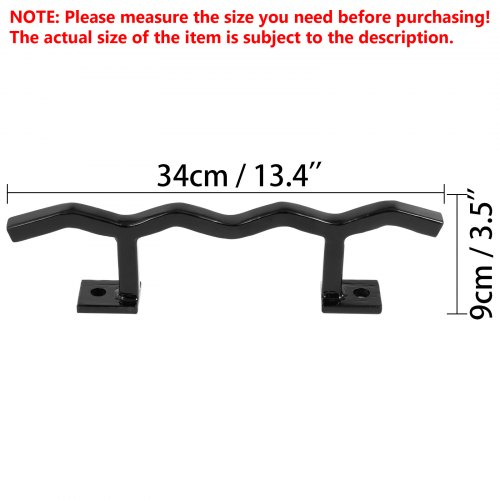 VEVOR Wrought Iron Handrail Wall Mounted Hand Railing, Black | VEVOR US