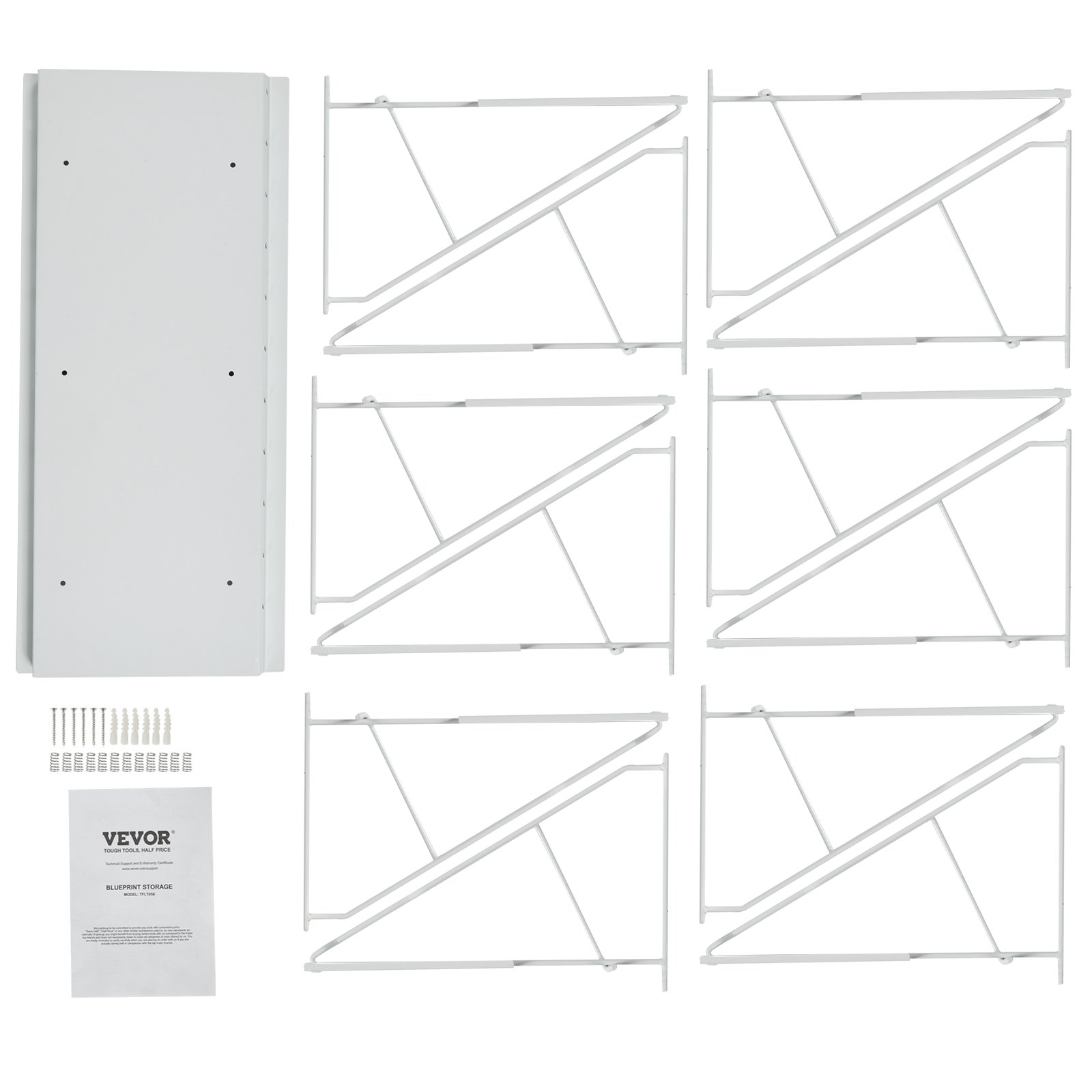 VEVOR Wall Mount Blueprint Storage Rack – Holds up to 1200 Blueprints ...