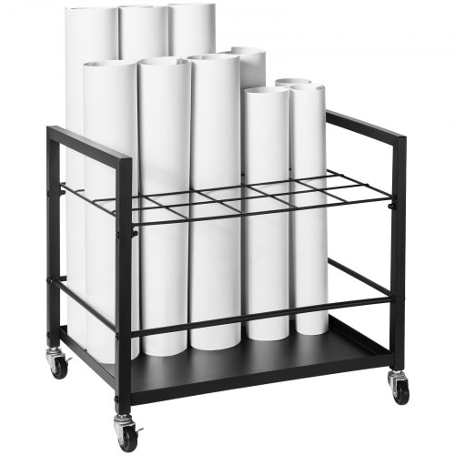 VEVOR Blueprint Storage Rack 20 Slots Mobile Roll File Holder for ...