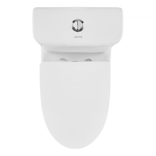 VEVOR One-Piece Toilet, Elongated Toilet Vortex Dual-Flush 1.0