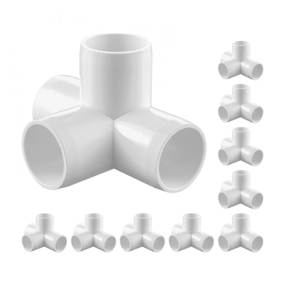 Large Pvc Elbow Rack VEVOR PVC Elbow 4 Way – 1-Inch Pipe Connectors, 10-Pack