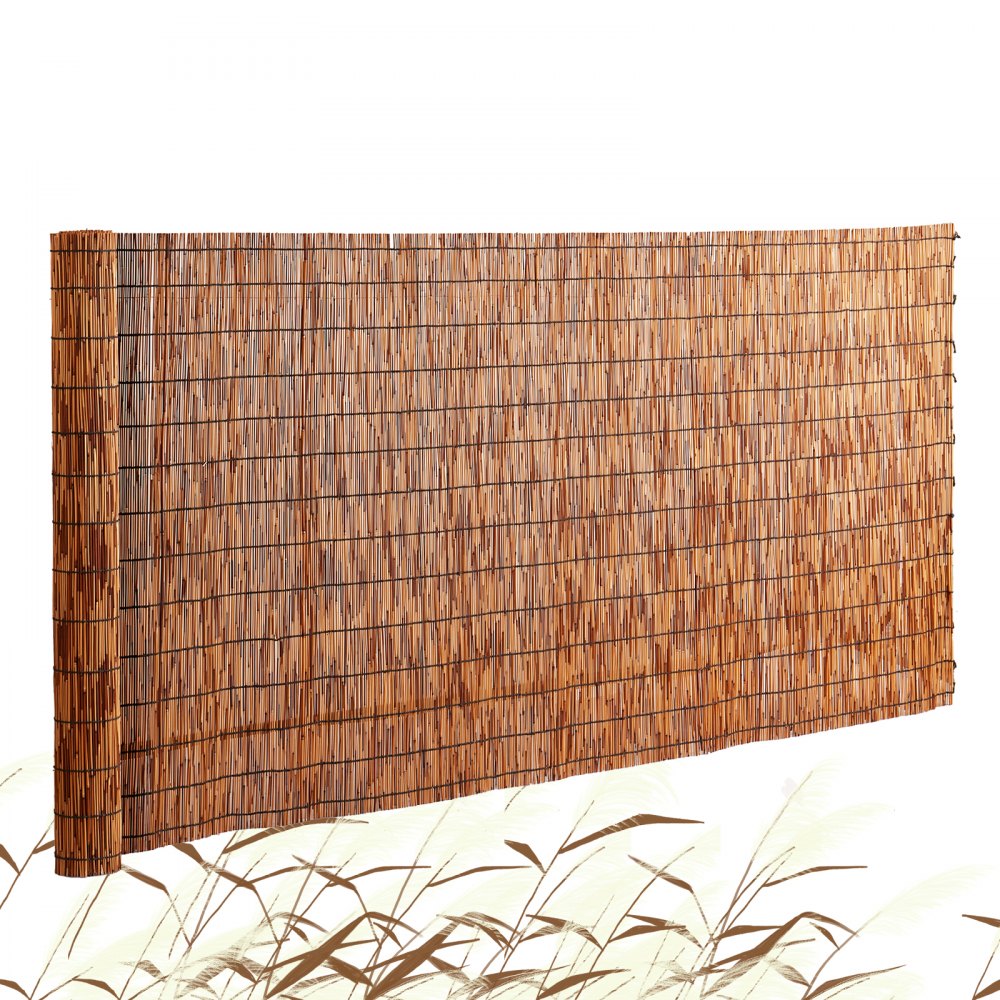 VEVOR Natural Reed Fencing - 100% Peeled, 5.5×16.4 ft
