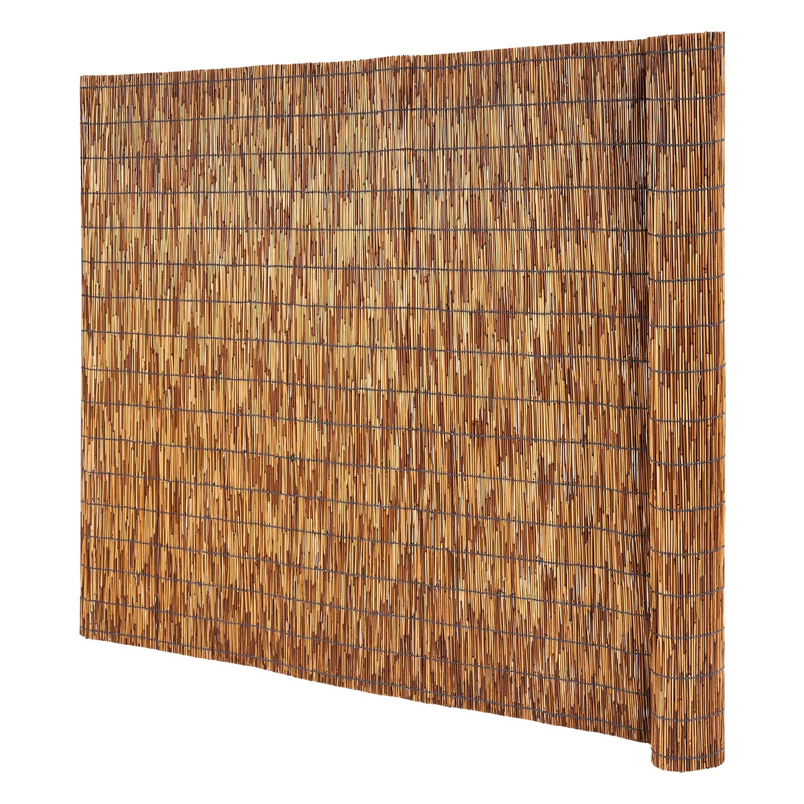 VEVOR Natural Reed Fencing, 4 ft x 16.4 ft, Decorative Natural Reed ...