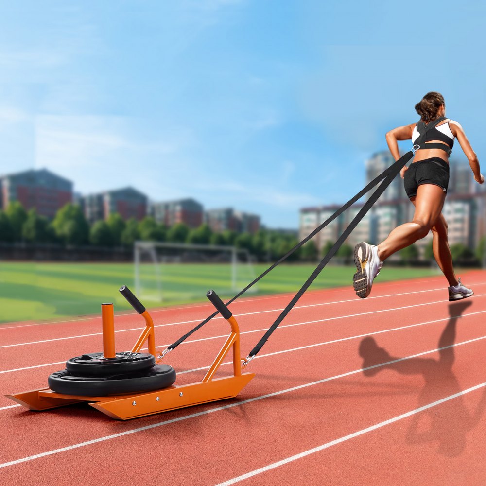 VEVOR Weight Training Pull Sled, Fitness Strength Speed Training Sled ...