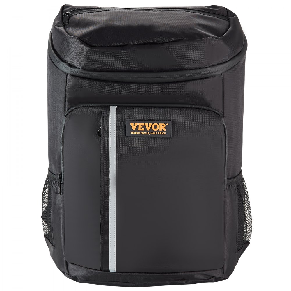 VEVOR Cooler Backpack 28 Cans Backpack Cooler Leakproof Waterproof Insulated Backpack Cooler Lightweight Beach Cooler Bag with Shoulder Padding and Mesh Pocket for Hiking Camping BBQ Black VEVOR US