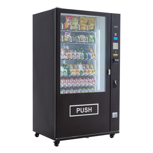 Backloader Vending Machine 60 Slots Combo Vending Machine ICT Bill/Coin Acceptor Refrigerated ...