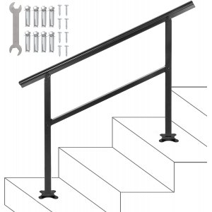VEVOR Handrail Outdoor Stairs 47.6 X 35.2 Inch Outdoor Handrail Outdoor ...