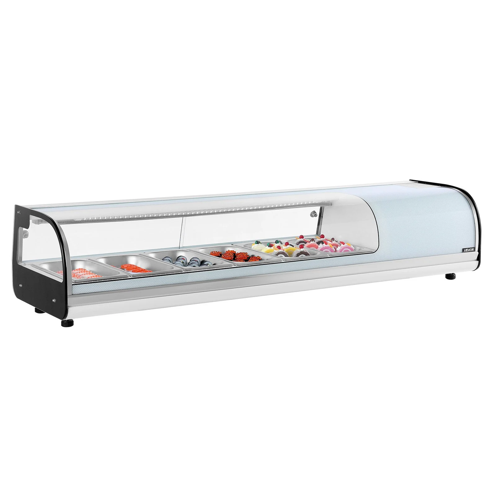 VEVOR Sushi Display Case Refrigerator, 2.2 Cu.ft Commercial Sushi Case ...