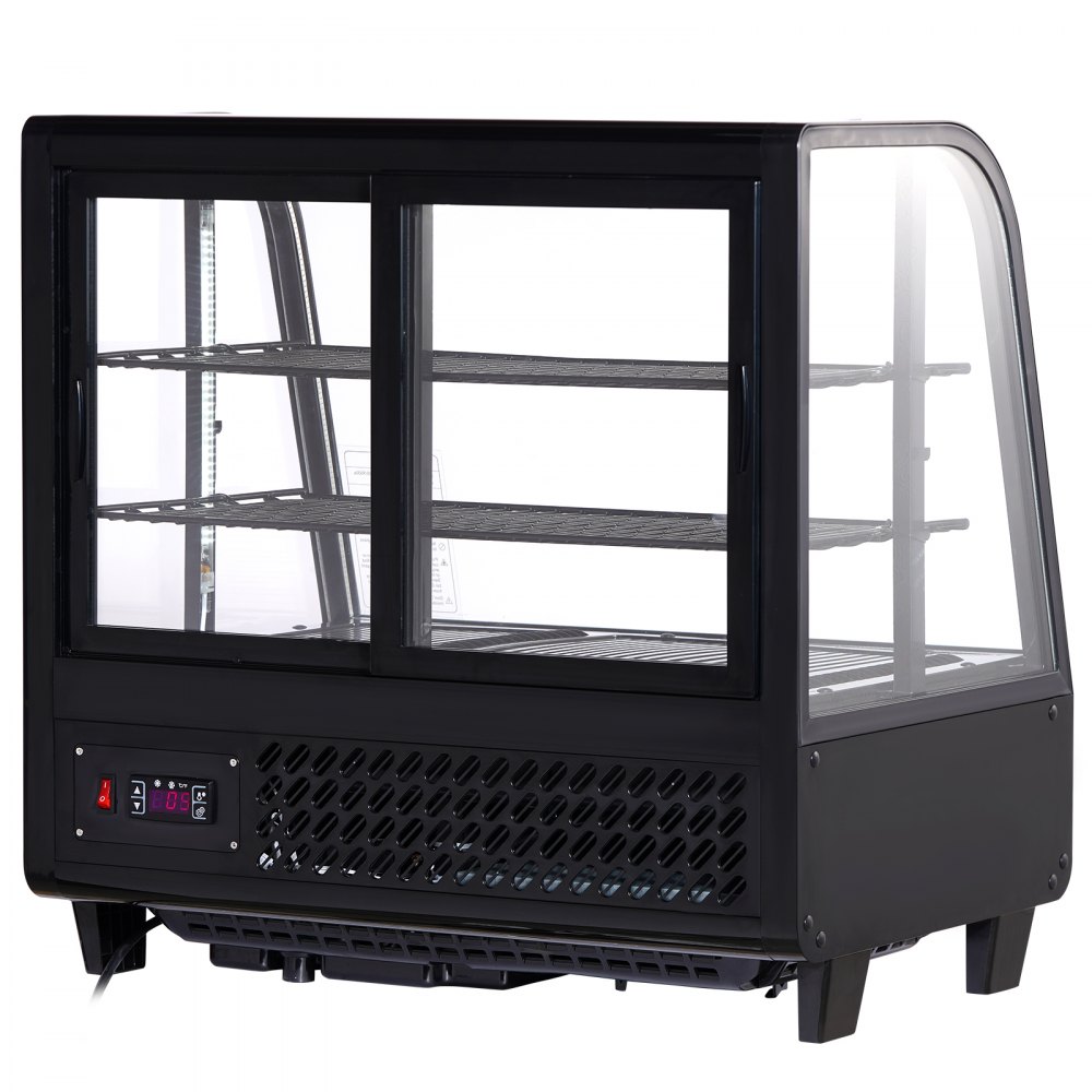VEVOR Refrigerated Display Case, 3.5 Cu.Ft./100L, 2-Tier, Countertop ...
