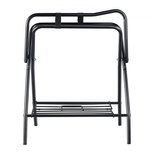 New! Portable Saddle Stand with Castors, Black main image 1