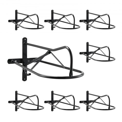 VEVOR Wall Mount Saddle Rack with Pad Bar 8 Packs Horse Saddle Rack ...