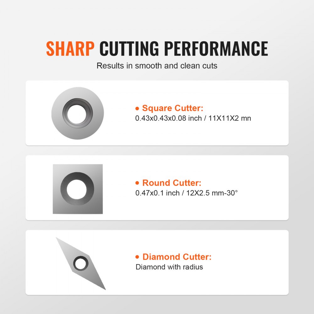 VEVOR Wood Lathe Chisel Set, 3 PCS Woodworking Turning Tools, Includes ...