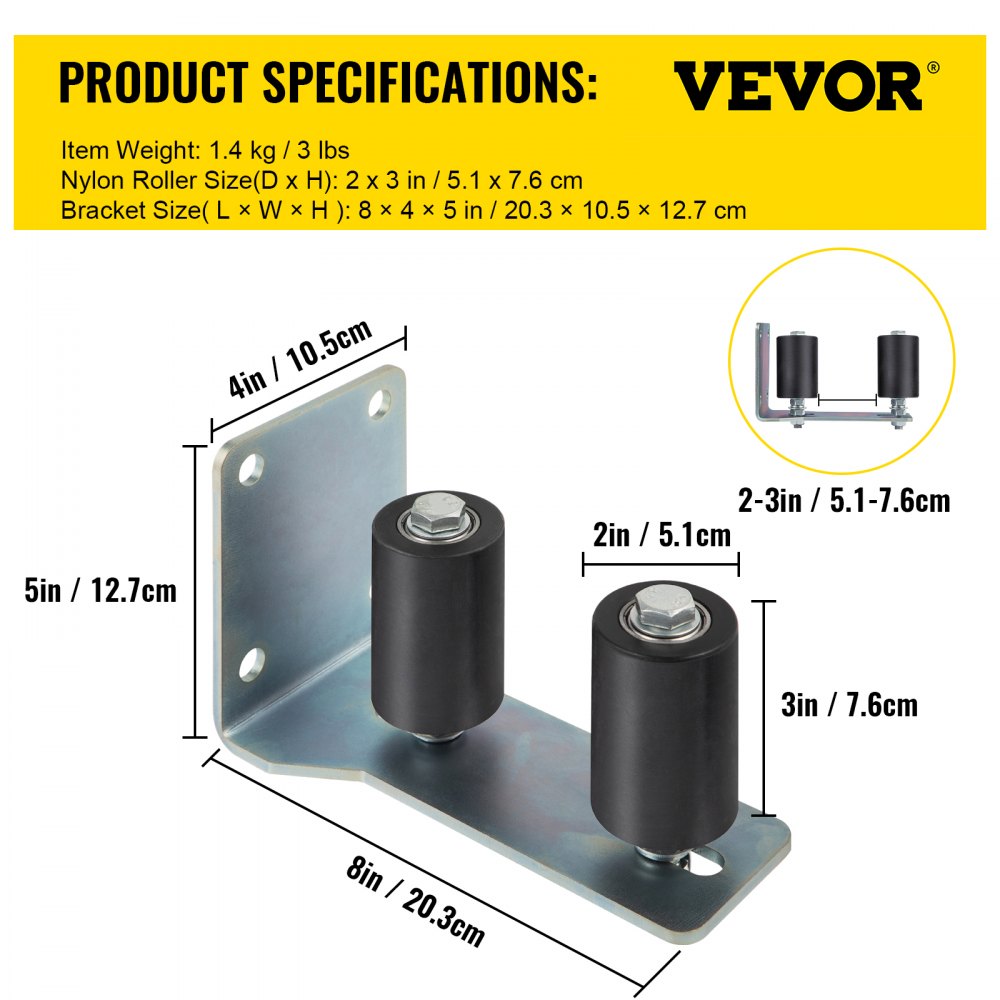 VEVOR Gate Roller Guide 3