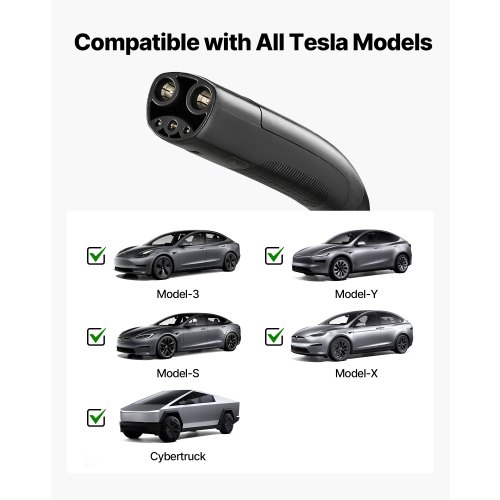 thumbnail image 2 of VEVOR Level 2 Tesla Charger 32 Amp Adjustable Current 240V Portable 2 of 12