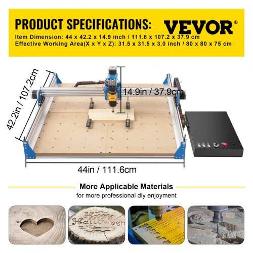 【CPC-L24】もり VEVOR CNC Router Kit, Evolution 4 Engraving Machine, Pre