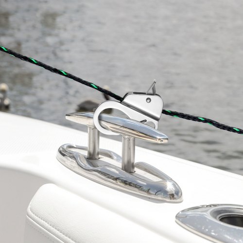 VEVOR Boat Anchor Hook, 304 Stainless Steel Slide Anchor, Knotless ...