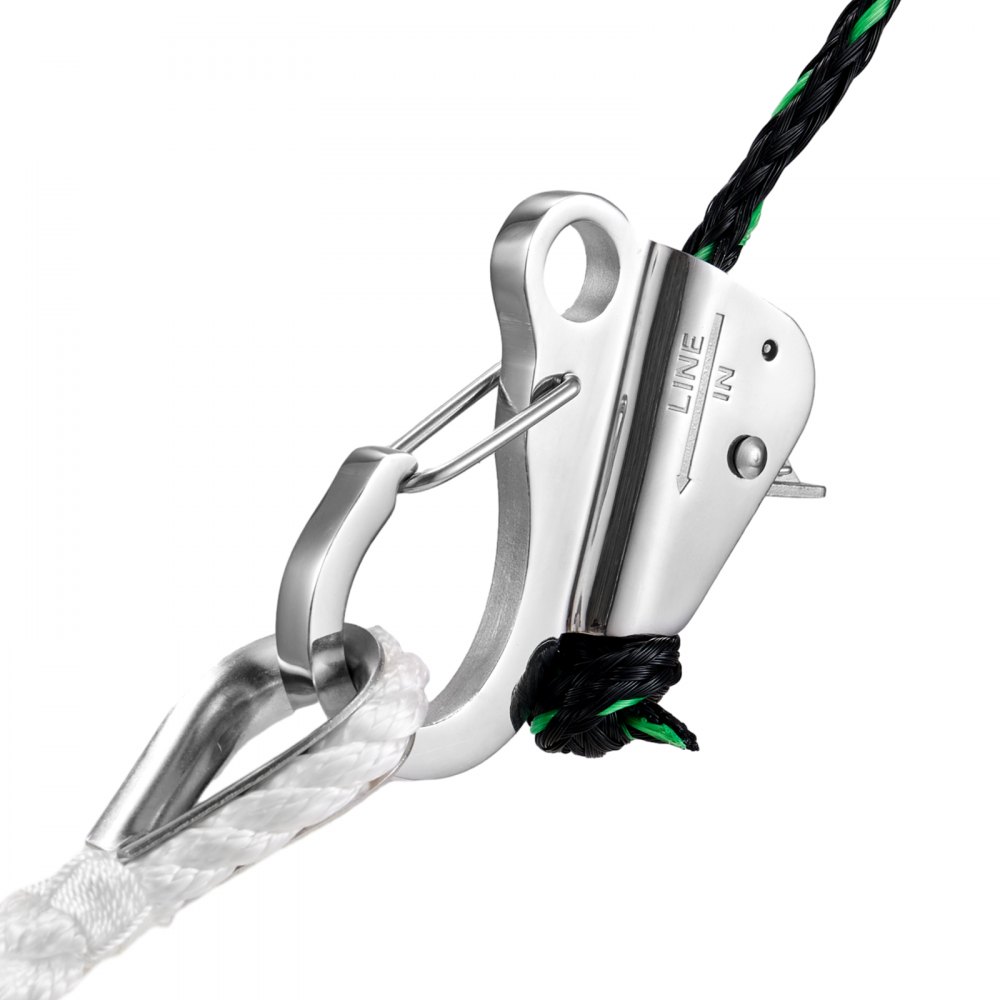 Anchor Device VEVOR Boat Anchor Hook, 304 Stainless Steel Slide Anchor, Knotless ...