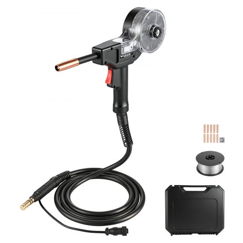 VEVOR Aluminum MIG Spool Gun – 130A, 10FT Cable, ER4043 Wire