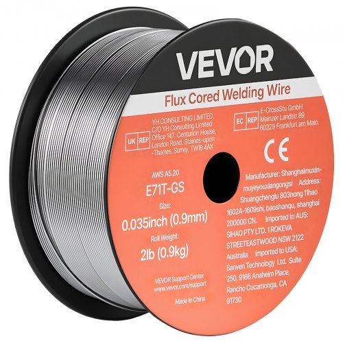 VEVOR Flux Core MIG Welding Wire, E71T-GS 0.035-inch 2 LBS