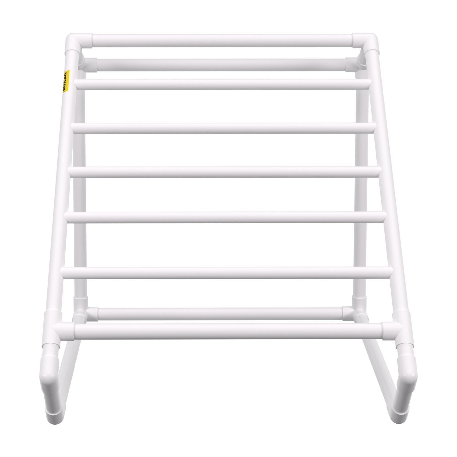VEVOR Pool Towel Rack, 8 Bar, White, Freestanding Outdoor PVC ...