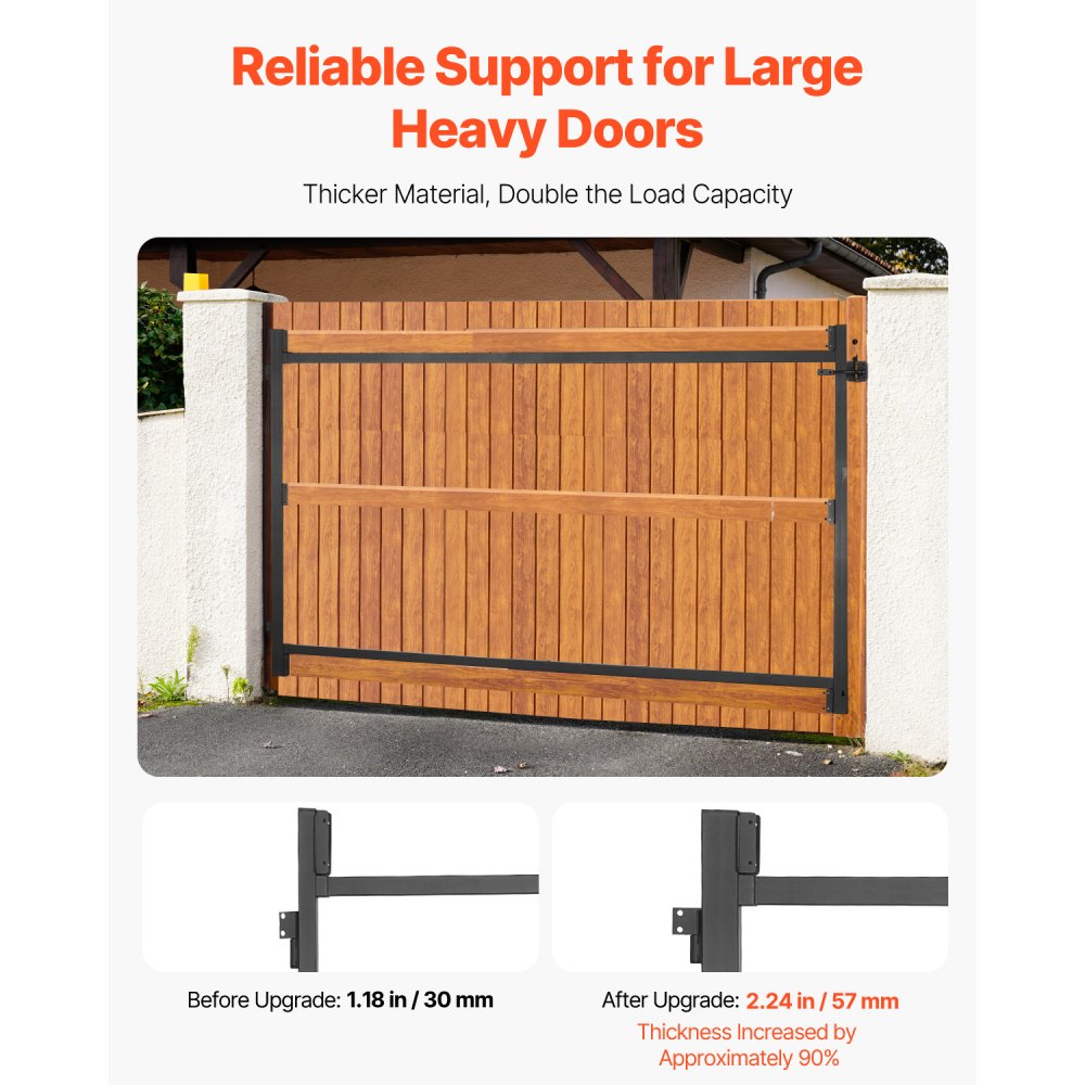 VEVOR Metal Frame for Wood Gate – Fit 40–72