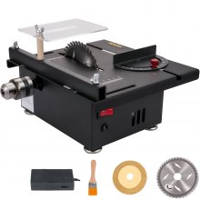 VEVOR Mini Table Saw, 96W Hobby Table Saw for Woodworking, 0-90