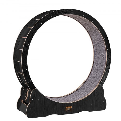 Rueda De Ejercicio Para Gatos VEVOR - Hasta 30 Lbs, Con Podómetro, Silenciosa, Alfombra Extraíble
