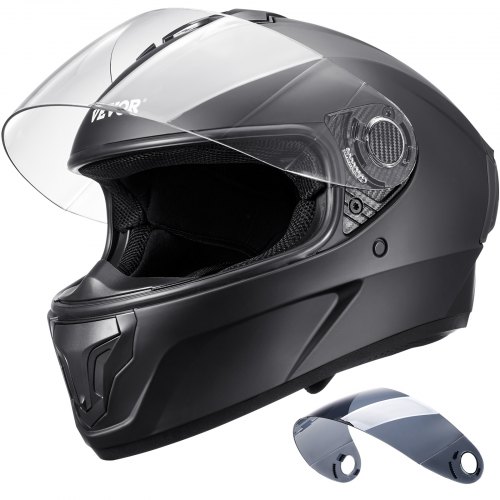 VEVOR Motorcycle Helmet, Full Face, Smart Street ABS & High