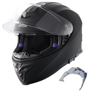 VEVOR Motorcycle Helmet, Full Face, Smart Street ABS & High