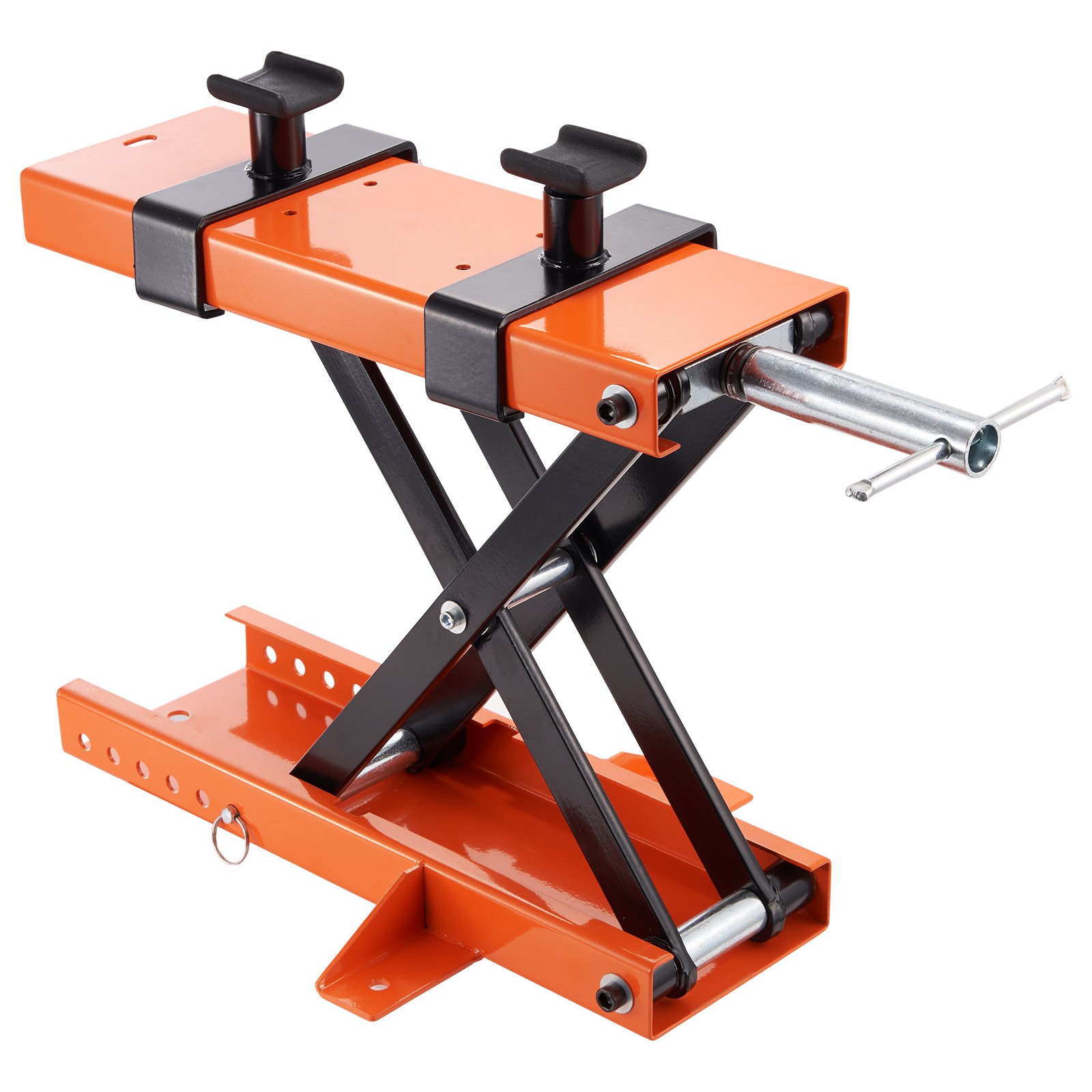 VEVOR Motorcycle Lift Scissor Jack Stand 1100 Lb with Saddle ATV Lift ...