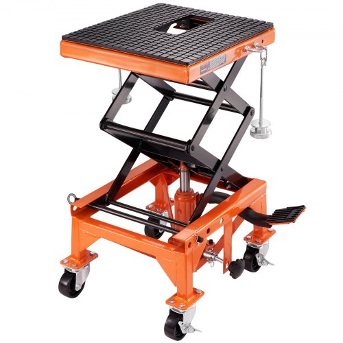 VEVOR Hydraulic Motorcycle Lift Table, 350 LBS Capacity Motorcycle