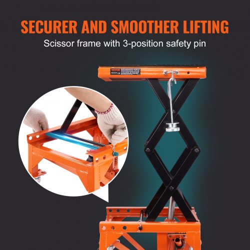 VEVOR Hydraulic Motorcycle Lift Table, 350 LBS Capacity VEVOR Hydraulic Motorcycle Lift Table, 350 LBS Capacity