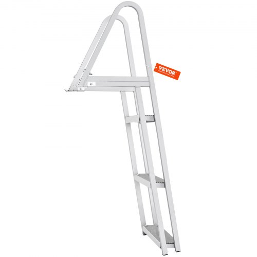 VEVOR Dock Ladder, Removable 3 Steps, 350 lbs Load Capacity, Aluminum ...