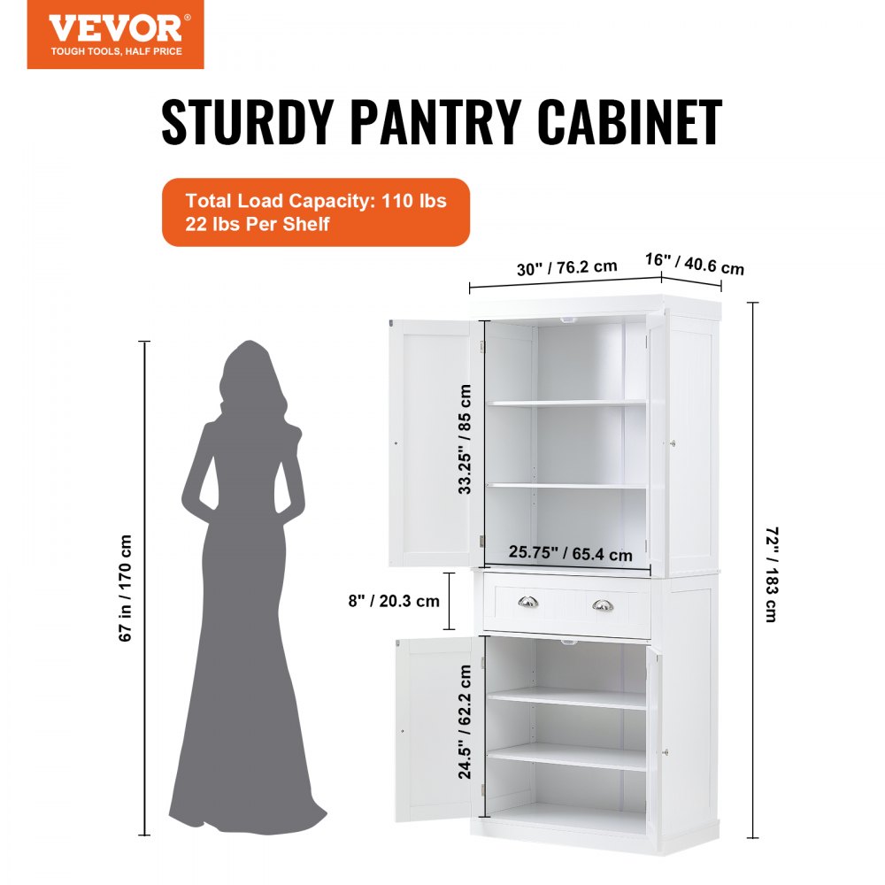 Sturdy pantry deals cabinet