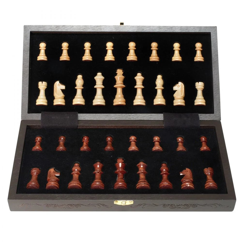 VEVOR Magnetic Wooden Chess Set, 12 Inch Chess Game Set, 2 Extra Queens ...