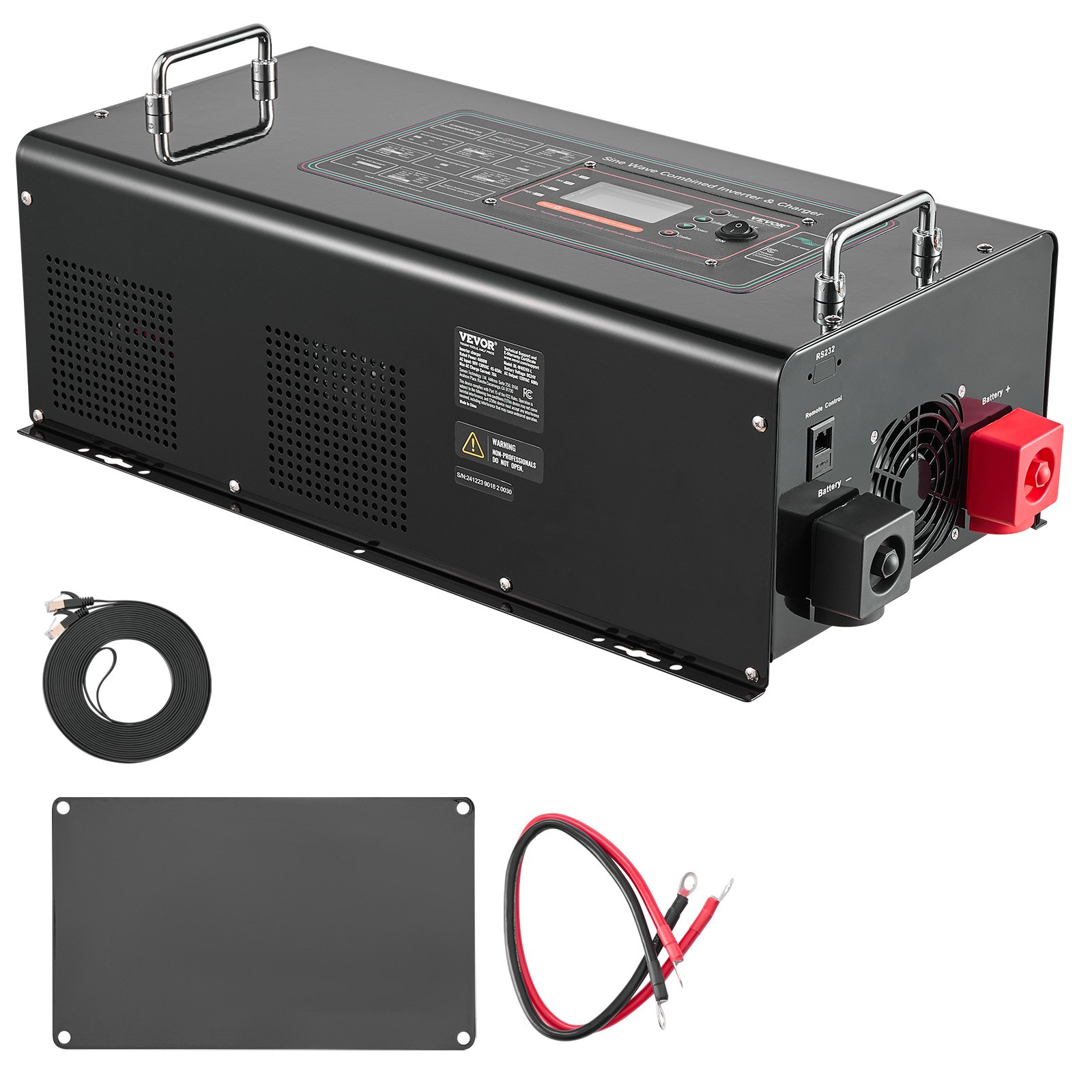 VEVOR 4000W Pure Sine Wave Power Inverter – 24V to 120V