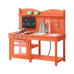 VEVOR Outdoor Mud Kitchen for Kids — Waterproof Wood Design