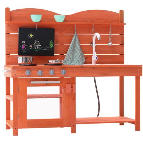 VEVOR Outdoor Mud Kitchen for Kids — Waterproof Wood Design