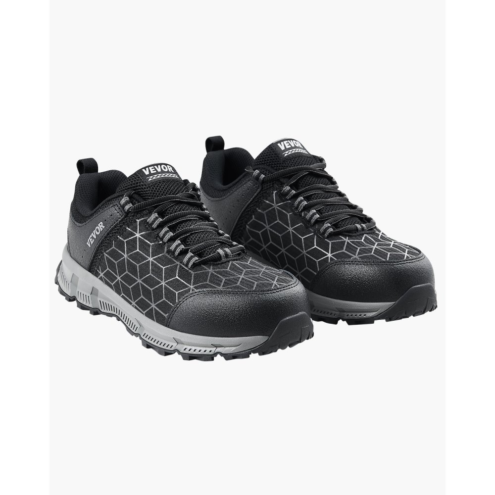VEVOR Steel Toe Shoes for Men US Size 10.5 Wide Athletic Work Shoe Sneakers Black VEVOR CA