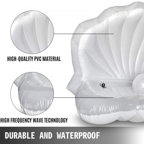 Boat Guides Actoper Inflatable Seashell Swimming Pool Float - 55 Inch ...