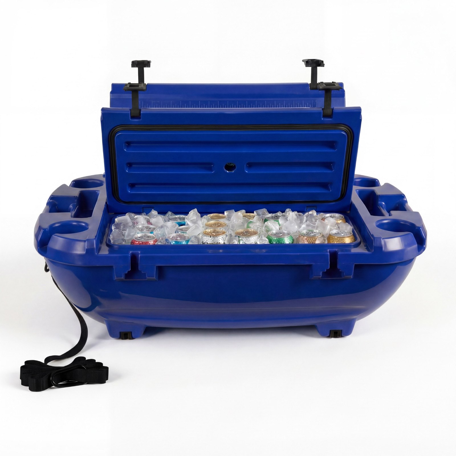 VEVOR Floating Cooler, 40 QT Floating Ice Chest with Dry Storage & Tow ...