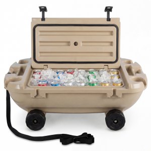 VEVOR Floating Cooler, 40 QT Floating Ice Chest with Dry Storage ...